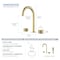 Kibi Circular X 8 Bathroom Sink Widespread Faucet with Drain Assembly KBF1026BG - alternate 10